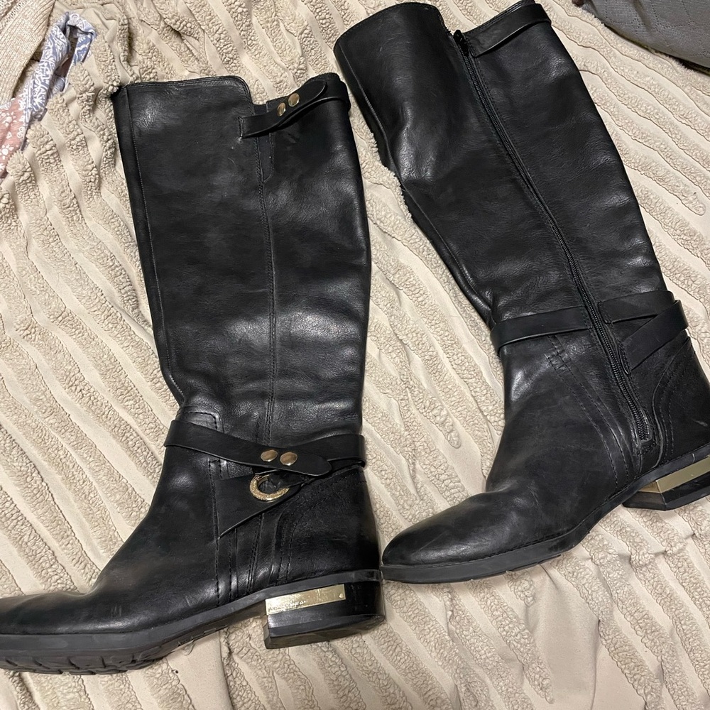 Vince Camuto Black Over the Knee Boots